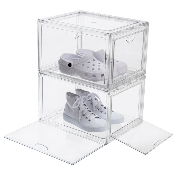 Stackable Shoebox & Organizer, 4-pack | Costco