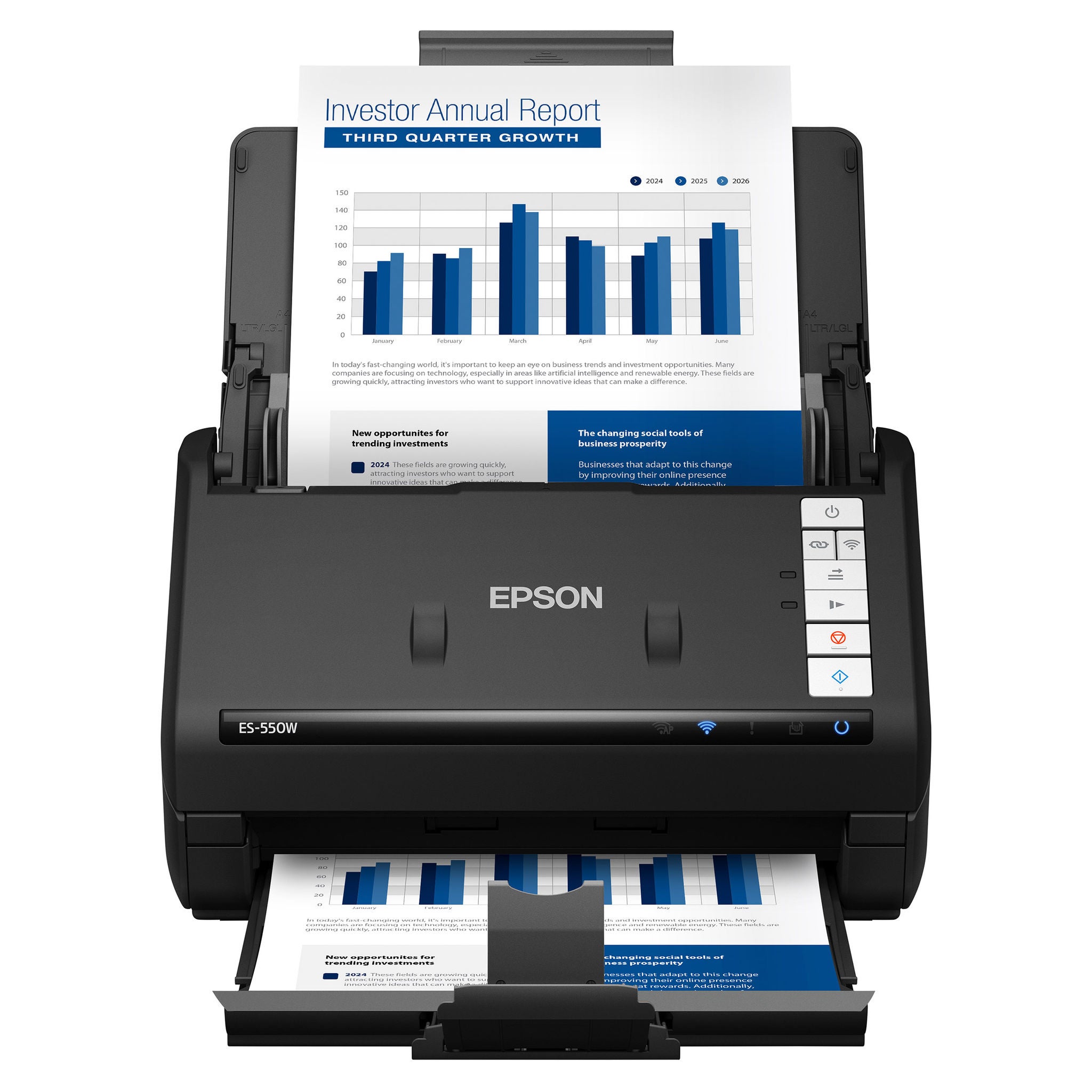 Epson WorkForce ES-550W Wireless Desktop Color Duplex Document