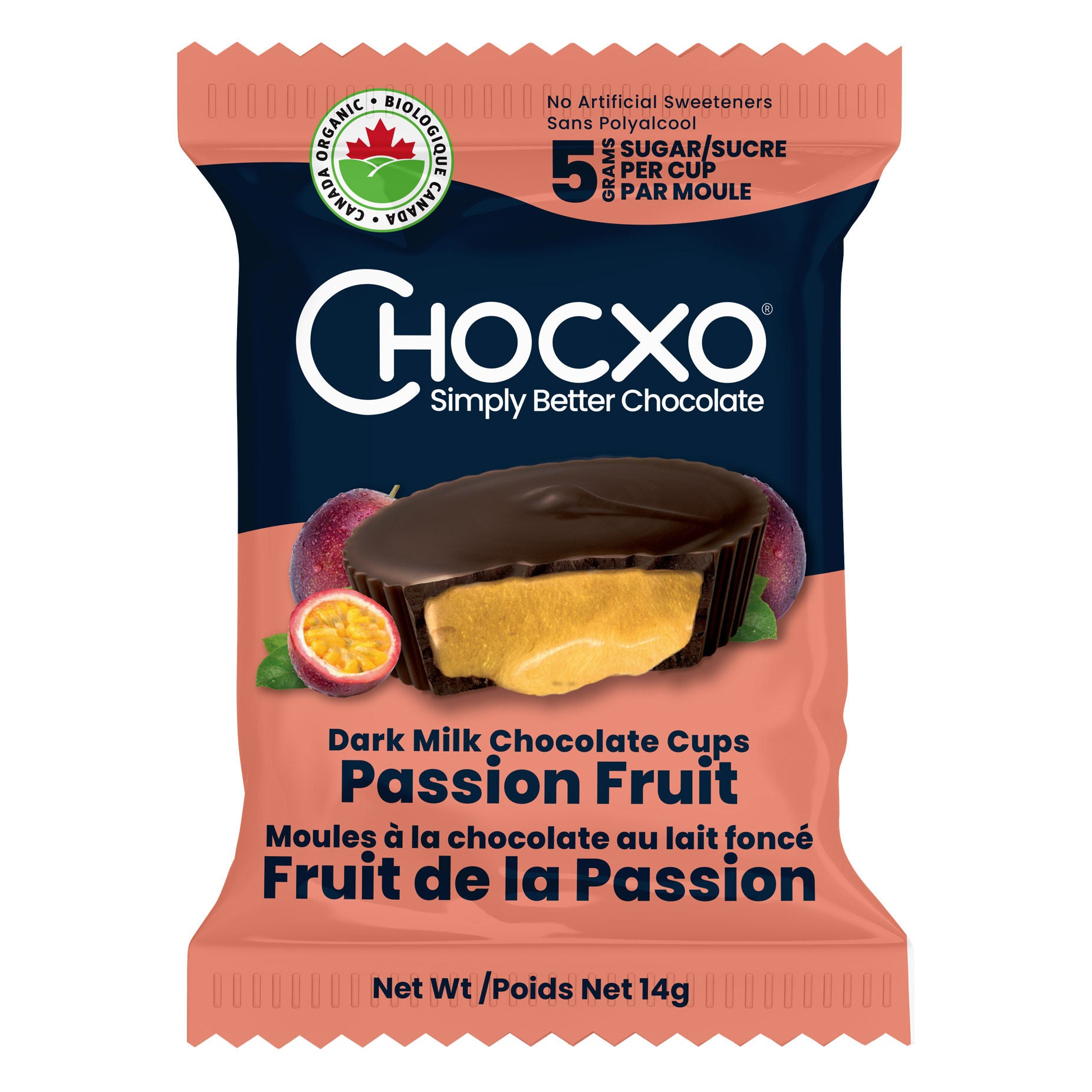 Chocoページ Chocxo Dark Milk Chocolate Cups Passion Fruit, 420 g | Costco