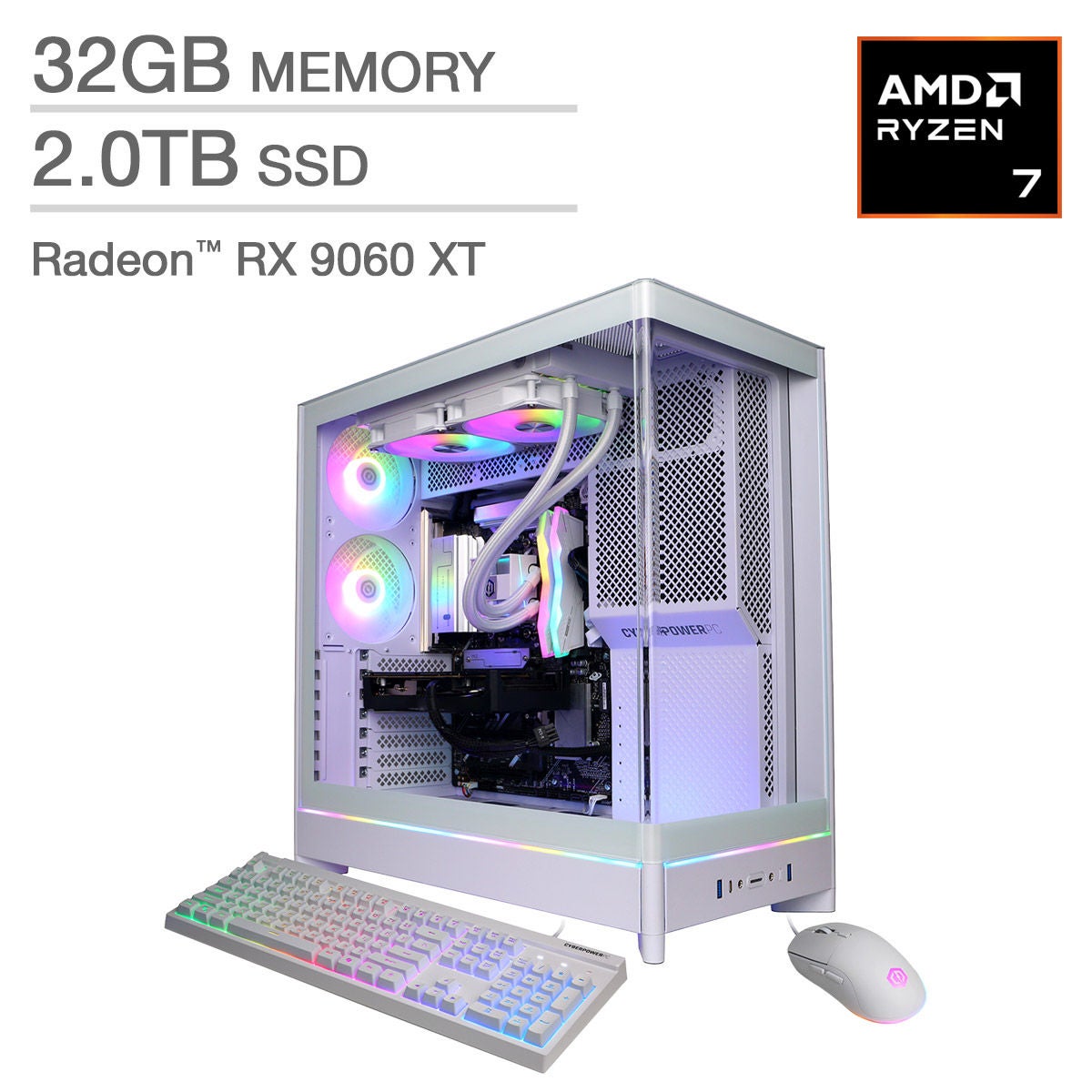 CyberPowerPC Gamer Supreme Liquid Cooled - AMD Ryzen 7 9700X 3.8