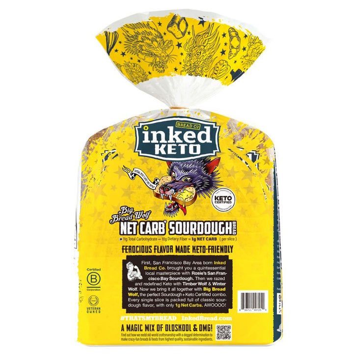 Inked Bread Co. Keto Sourdough Bread, Sliced, 16 oz, 2 ct | Costco