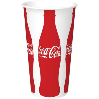 Graphic Packaging Coca-Cola Paper Cold Cups, 24 oz, 600 ct
