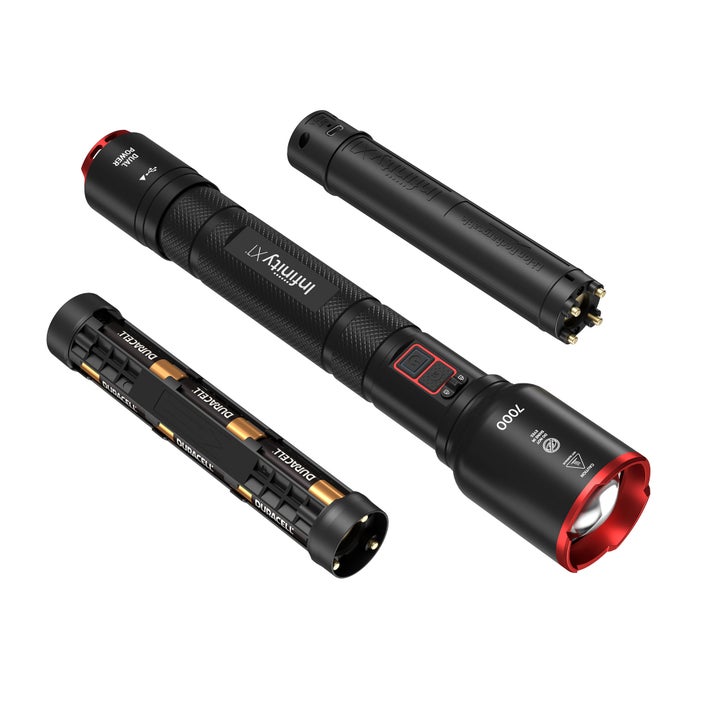 Infinity X1 7000L Dual Power Rechargeable Flashlight | Costco