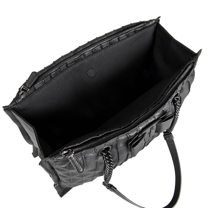 Ferragamo Viva Bow Tote Bag, Black | Costco