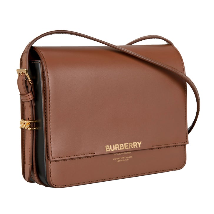 Burberry Grace Leather Shoulder Bag, Brown | Costco