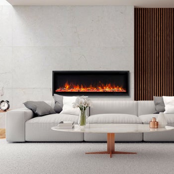 Paramount Kennedy II 139.7 cm (55 in.) Wall Mounted Electric Fireplace