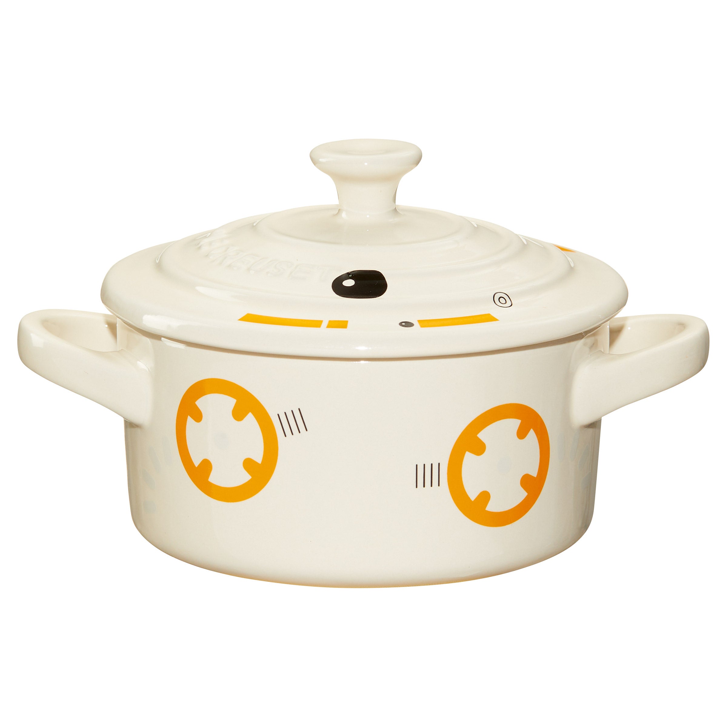 【おまけ付き】LE CREUSET B/S Round Cocotte 20cm Le Creuset Star Wars Stoneware Mini Round Cocotte, BB-8 | Costco