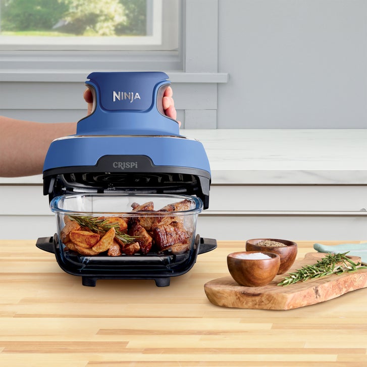 Ninja Crispi 5-in-1 Portable Glass Air Fry Cooking System, 3