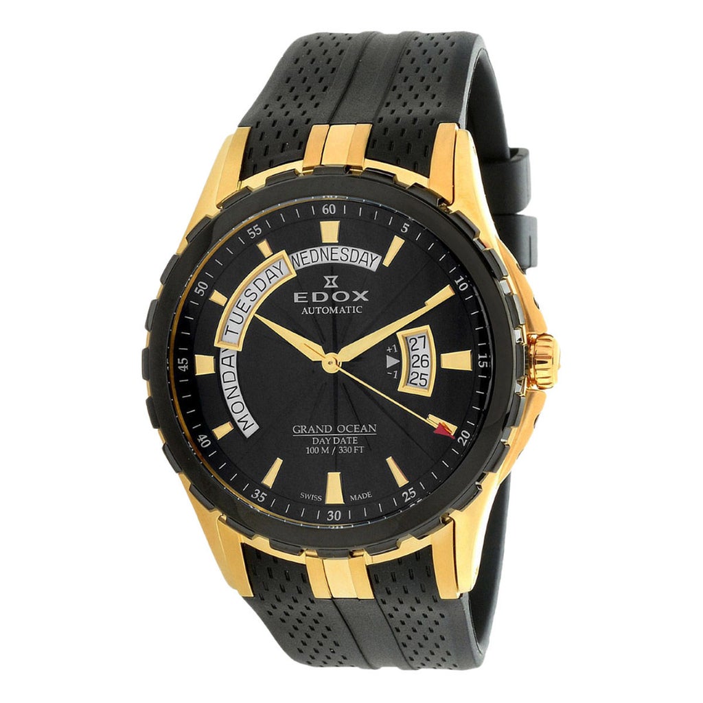 Edox Grand Ocean Black Dial Stainless Steel Automatic Men's Watch Edox Grand Ocean Black Dial Stainless Steel Automatic Men's Watch