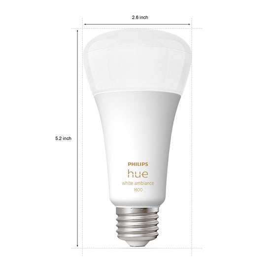 PHILIPS hue white ambiance 1600 2個セット Philips Hue 100W White Ambiance A21 LED Bulbs, 2-pack | Costco