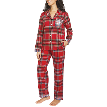 Lands' End Women's Flannel Pajama Set