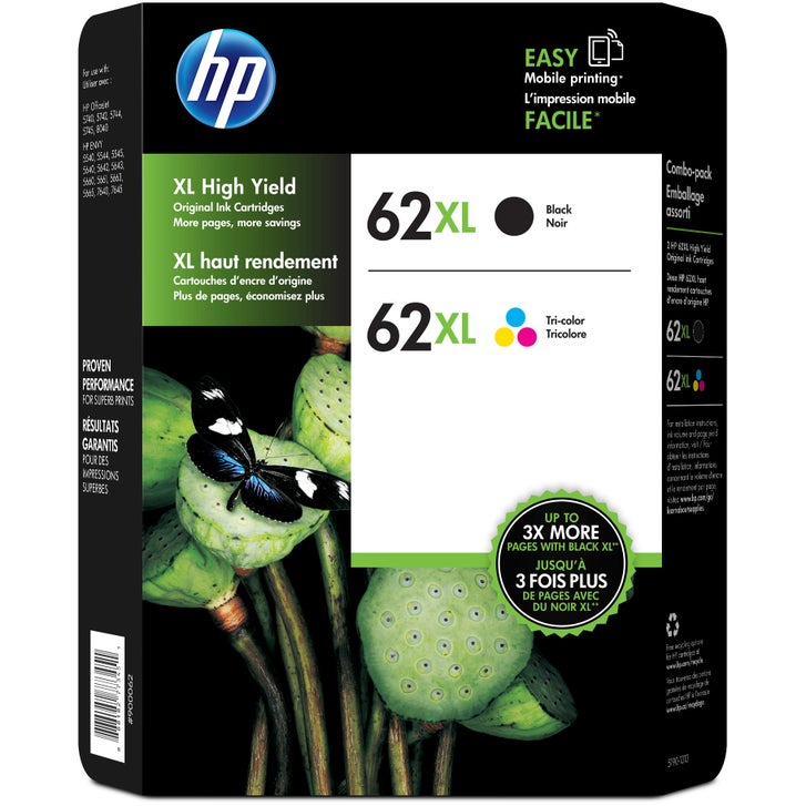 新品HP インクカートリッジ 62XL 3COLOR BLACK 各3セット HP 62XL High Yield Ink Cartridge, Black & Tri-Color | Costco