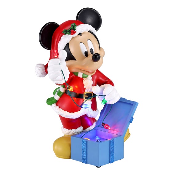 Holiday Mickey Mouse Figurine with Lights and Music | Costco