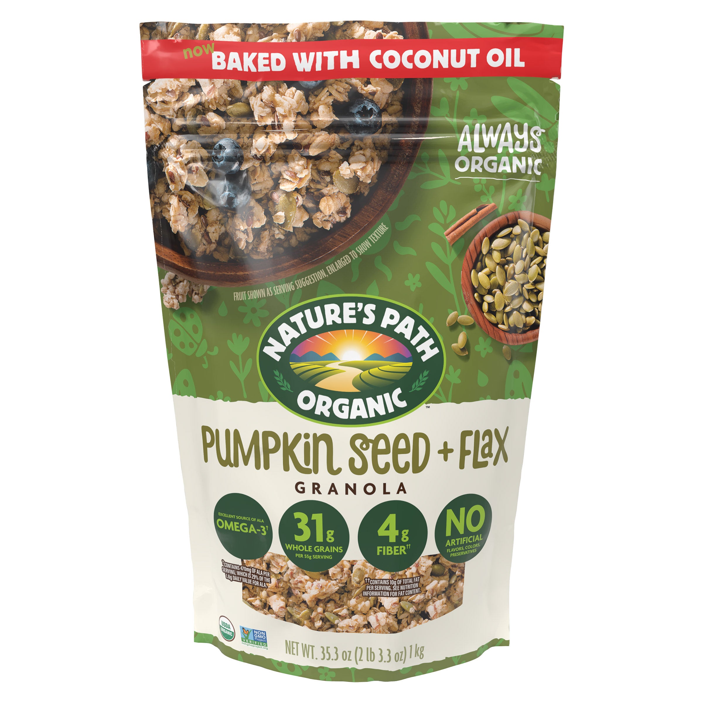 Nature’s Path Organic Pumpkin Seed + Flax Granola