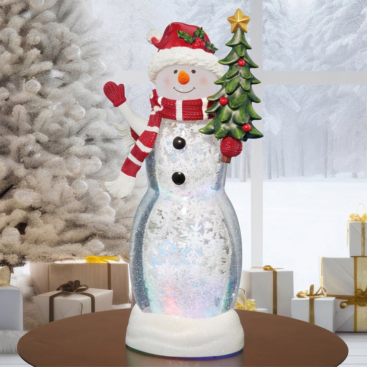 コストコ　スノーマン 20 in. Snowman Lantern with LED Lights | Costco