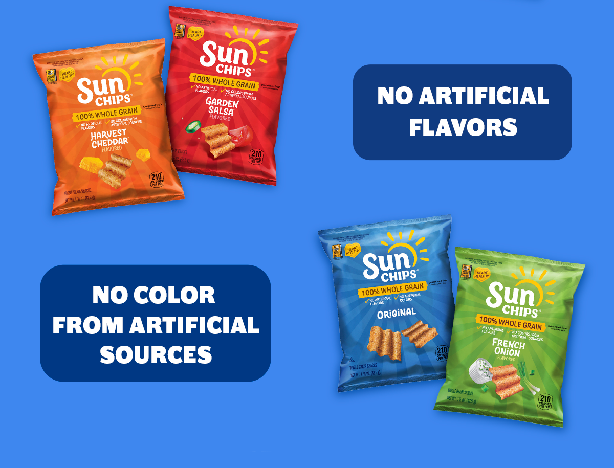 SAVE $5 on SunChips Whole Grain Snacks, Variety Pack, 1.5 oz, 30 ct. Item 1481558. Limit 10.