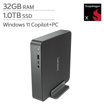 Lenovo IdeaCentre Mini 1 Liter — Snapdragon X Processor — 32GB RAM