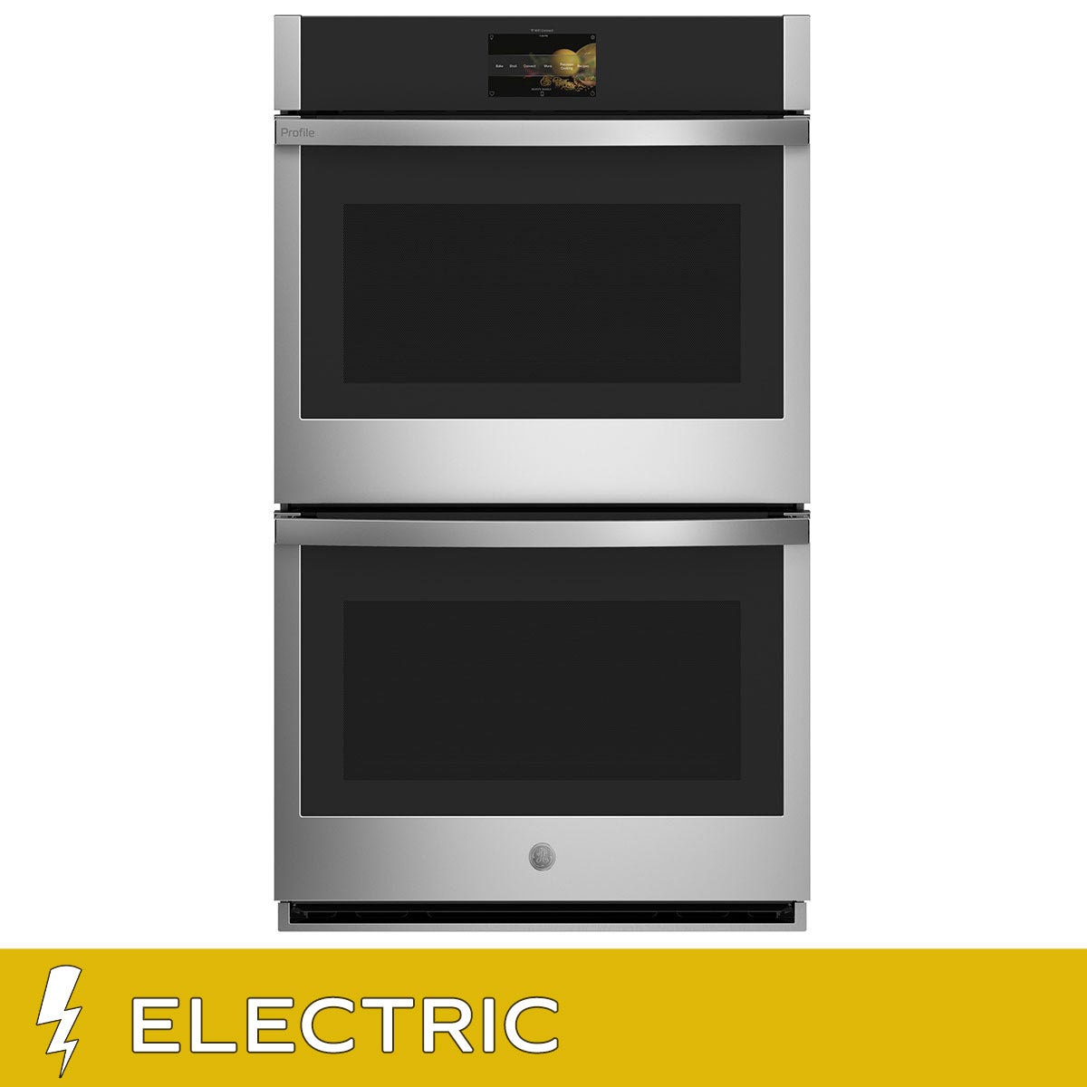 GE Profile 30" 10 cu. ft. Smart ELECTRIC Double Wall Oven with 2 Full Convection Ovens, No Preheat Air Fry