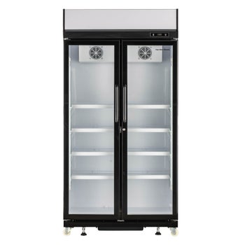 Hamilton Beach 39 in. 20.57 cu. ft. Commercial 2 Door Glass Display ...