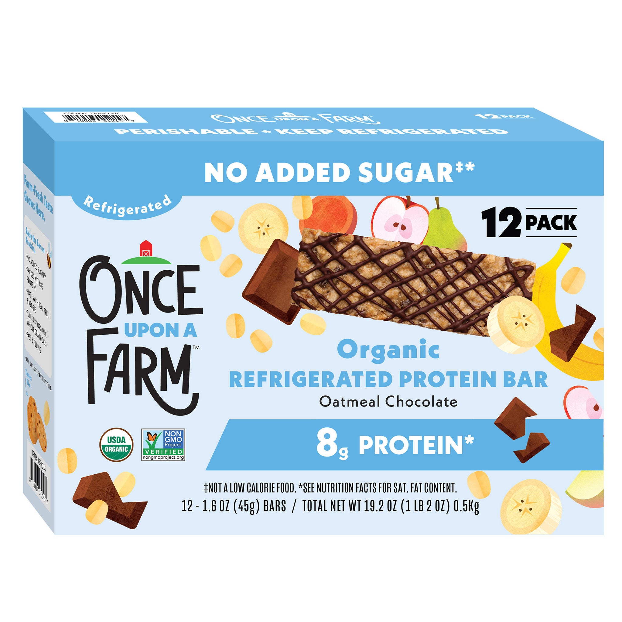 ONCE UPON A FARM ORGANIC OAT CHOCOLATE BARS 12CT