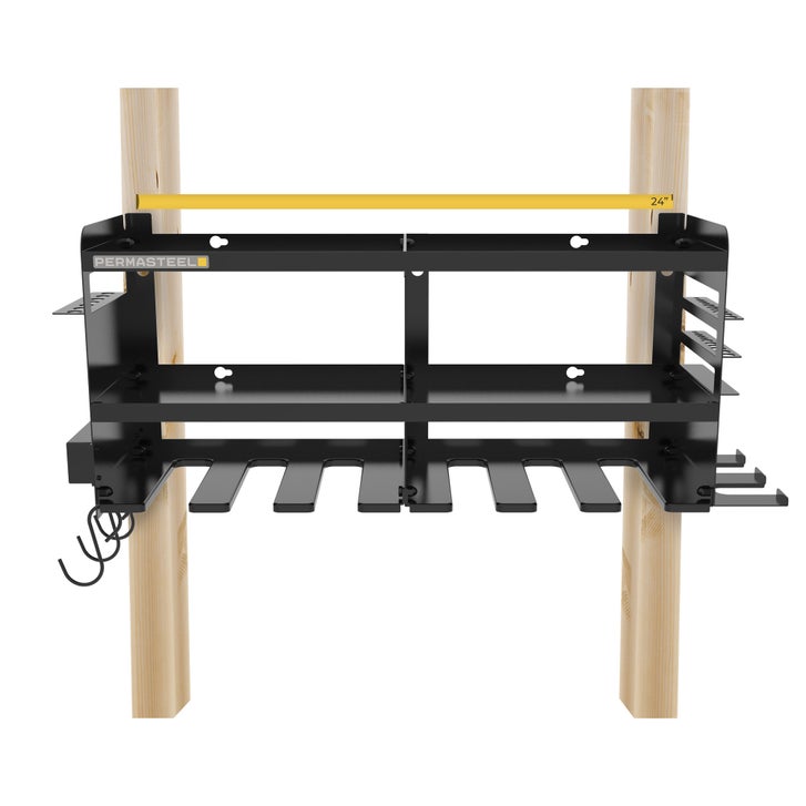 Permasteel 24.6″ 6-Bay Heavy Duty Wall Mounted Power Tool