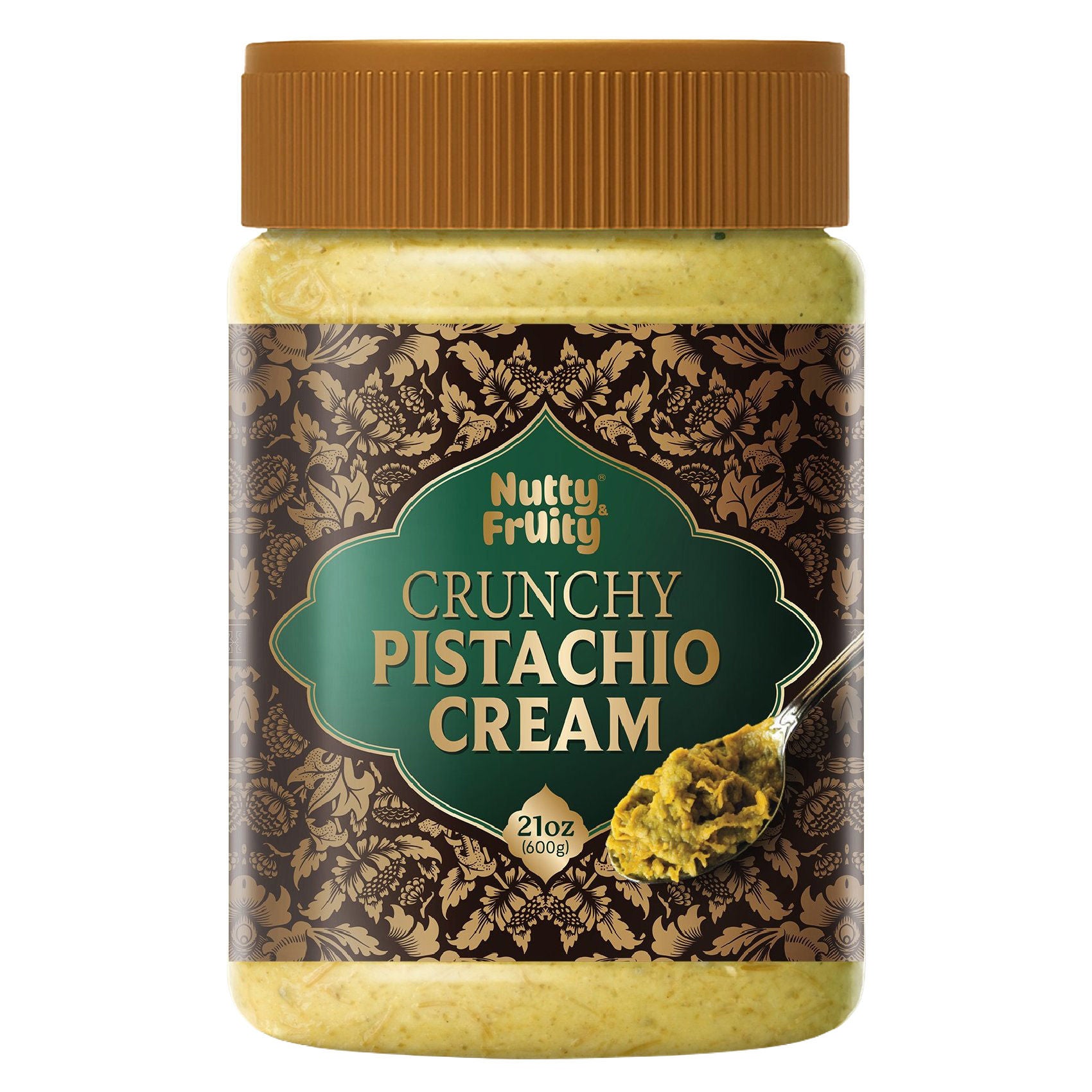 NUTTY & FRUITY CRUNCY PISTACHIO CREAM 21 OUNCE JAR