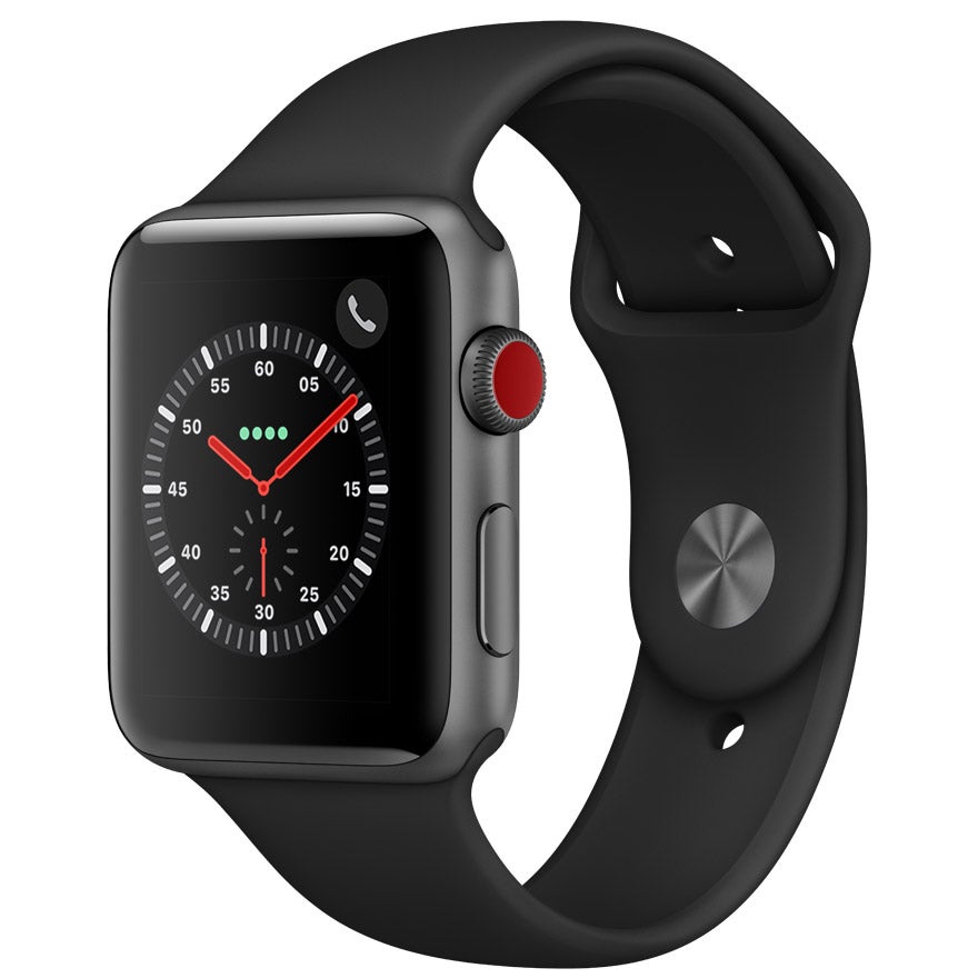 Apple Watch Series 3 GPS/Cellular おまけ付 Apple Watch Series 3 GPS + Cellular with Black Sport Band - 42mm