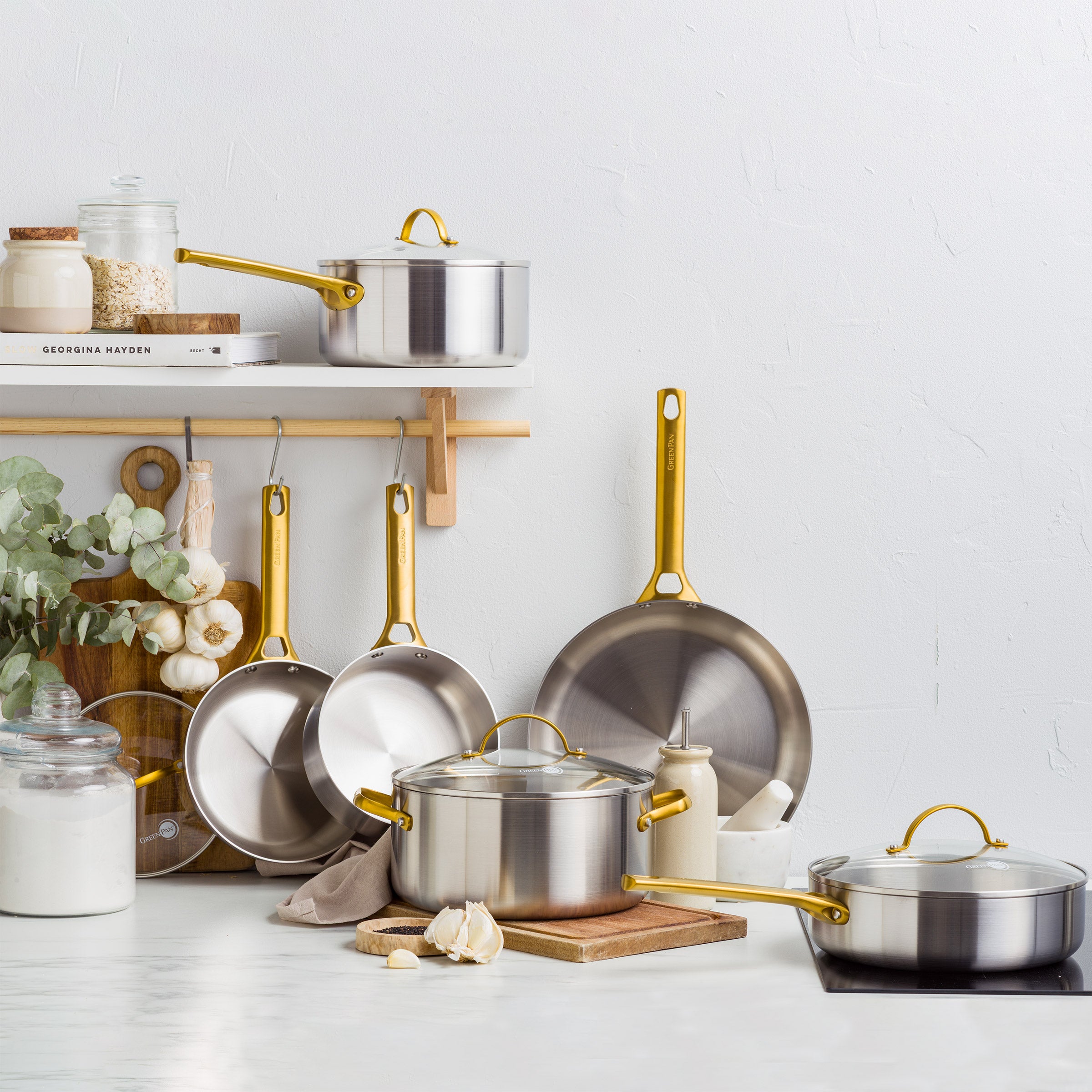 GreenPan Reserve Stainless Steel 12-piece Cookware Set | Costco