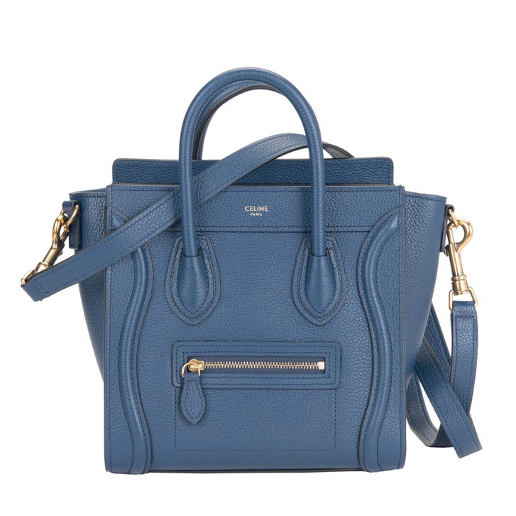 Celine Nano Luggage Shoulder Bag, Blue | Costco