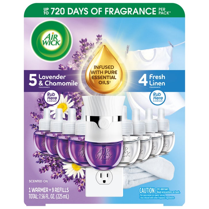 Airwick Scented Oils, 1 Plug-in + 9 Refills, Variety Pack, Assorted Scents
