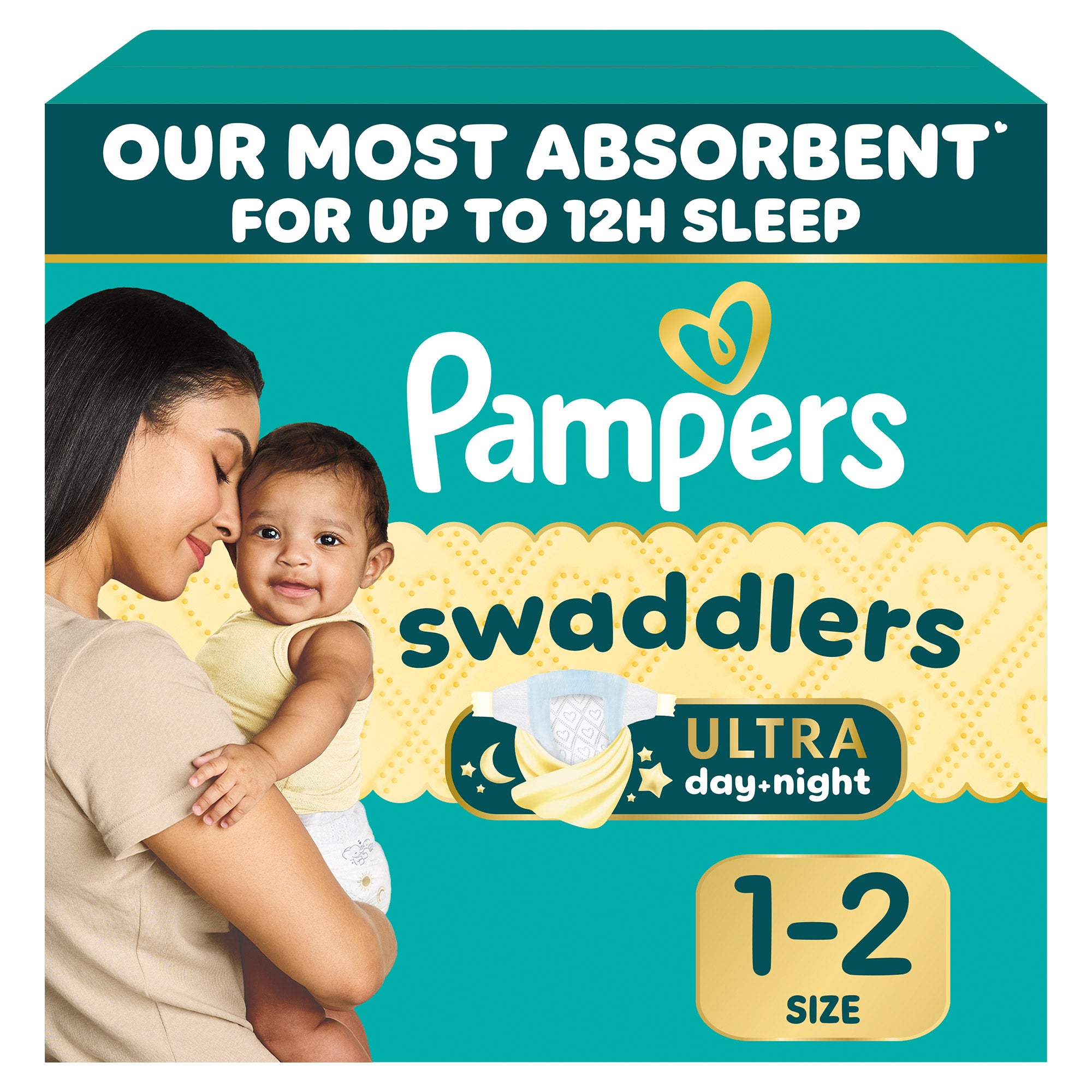 Pampers Swaddlers Ultra Diapers Sizes 1 - 2