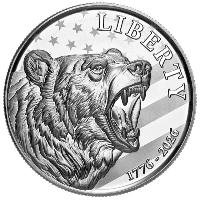 10 oz Round Sunshine Minting 250th Anniversary American Bear