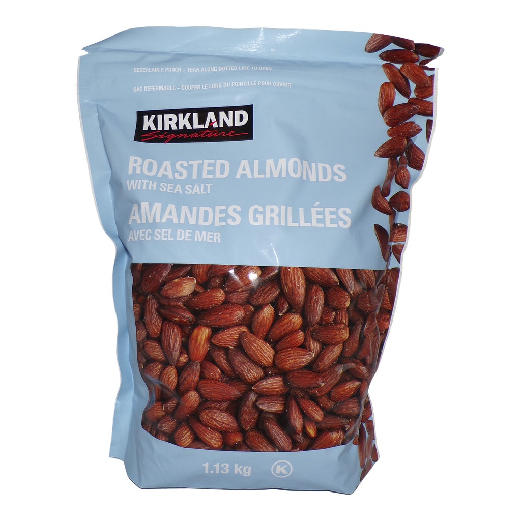Kirkland Signature Roasted Almond With Sea Salt, 1.13 kg | Costco