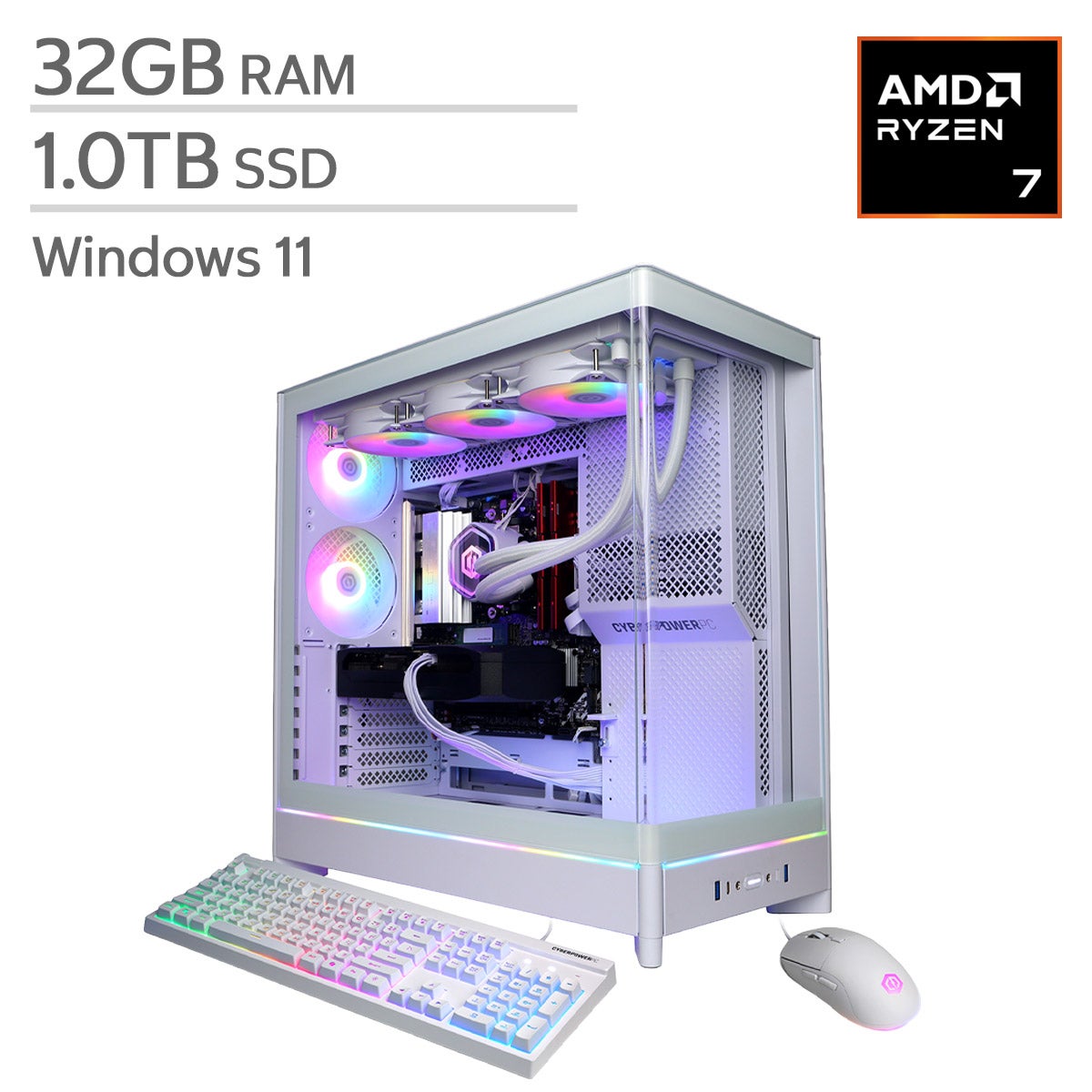 CyberPowerPC Gamer Supreme Gaming Desktop, AMD Ryzen 7 9850X3D