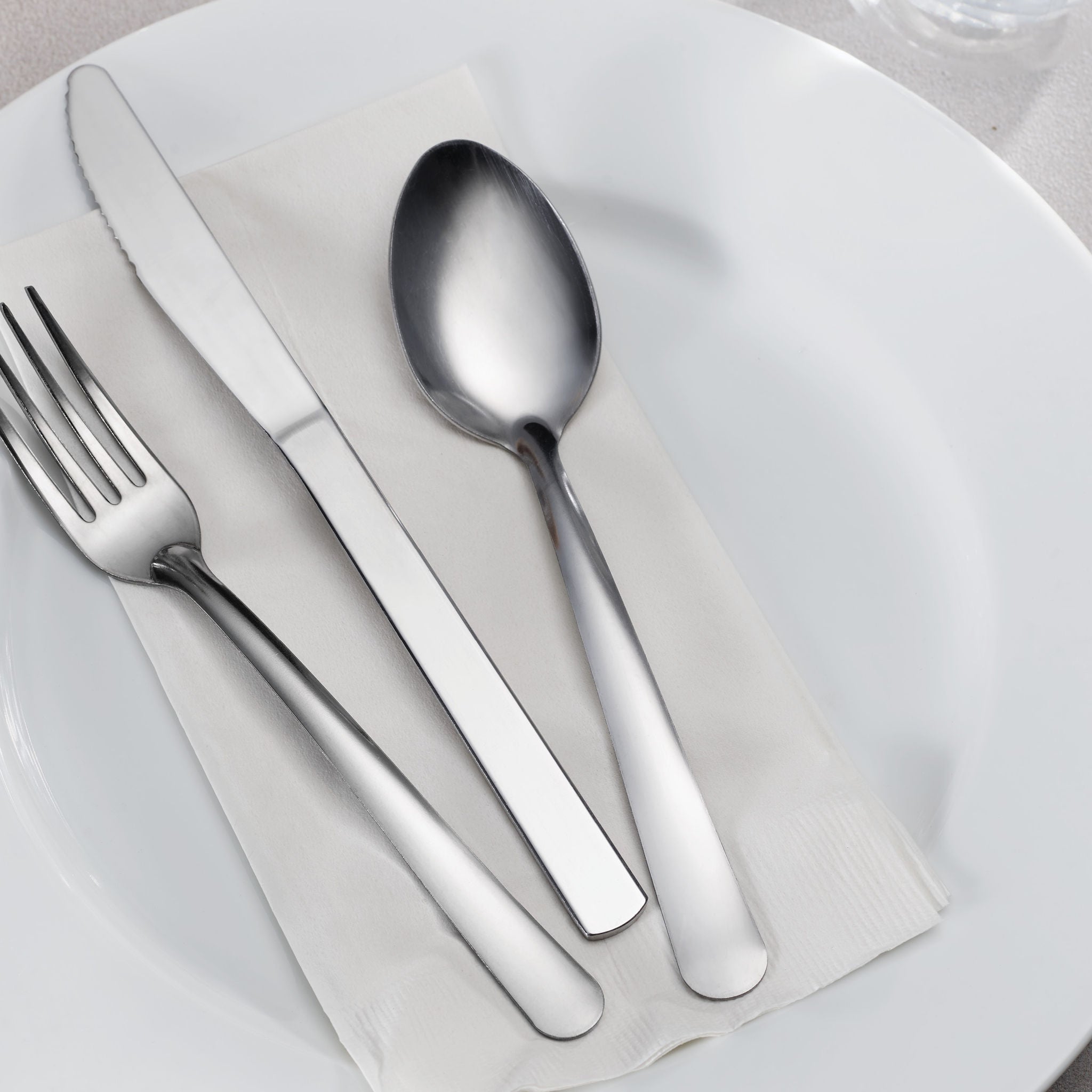 よしえ TRAMONTINA 軽量カトラリー16点入り2個セット Tramontina ProLine Windsor Oval Soup Spoon, Stainless Steel, 36 ct