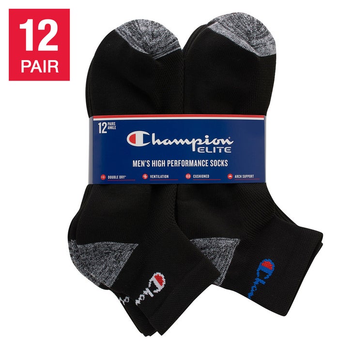 Champion Men's Ankle Sock, 12-pair | Costco