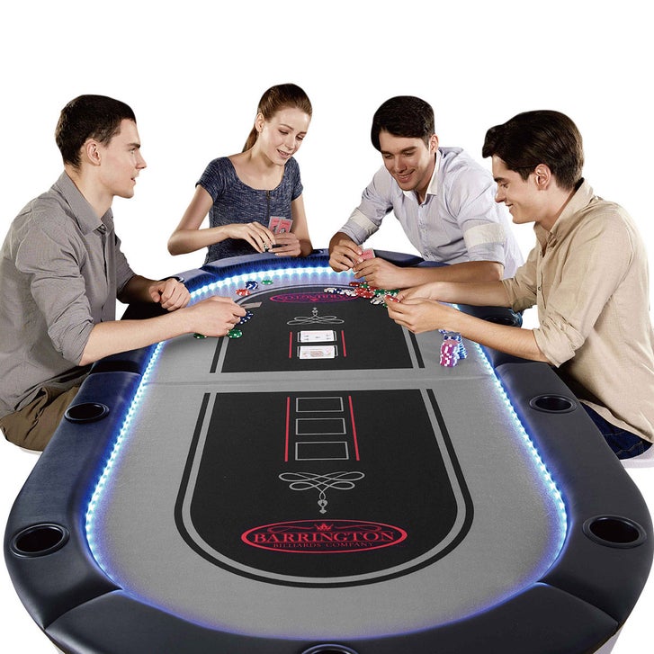 Barrington 10-player Poker Table with LED Lights | Costco