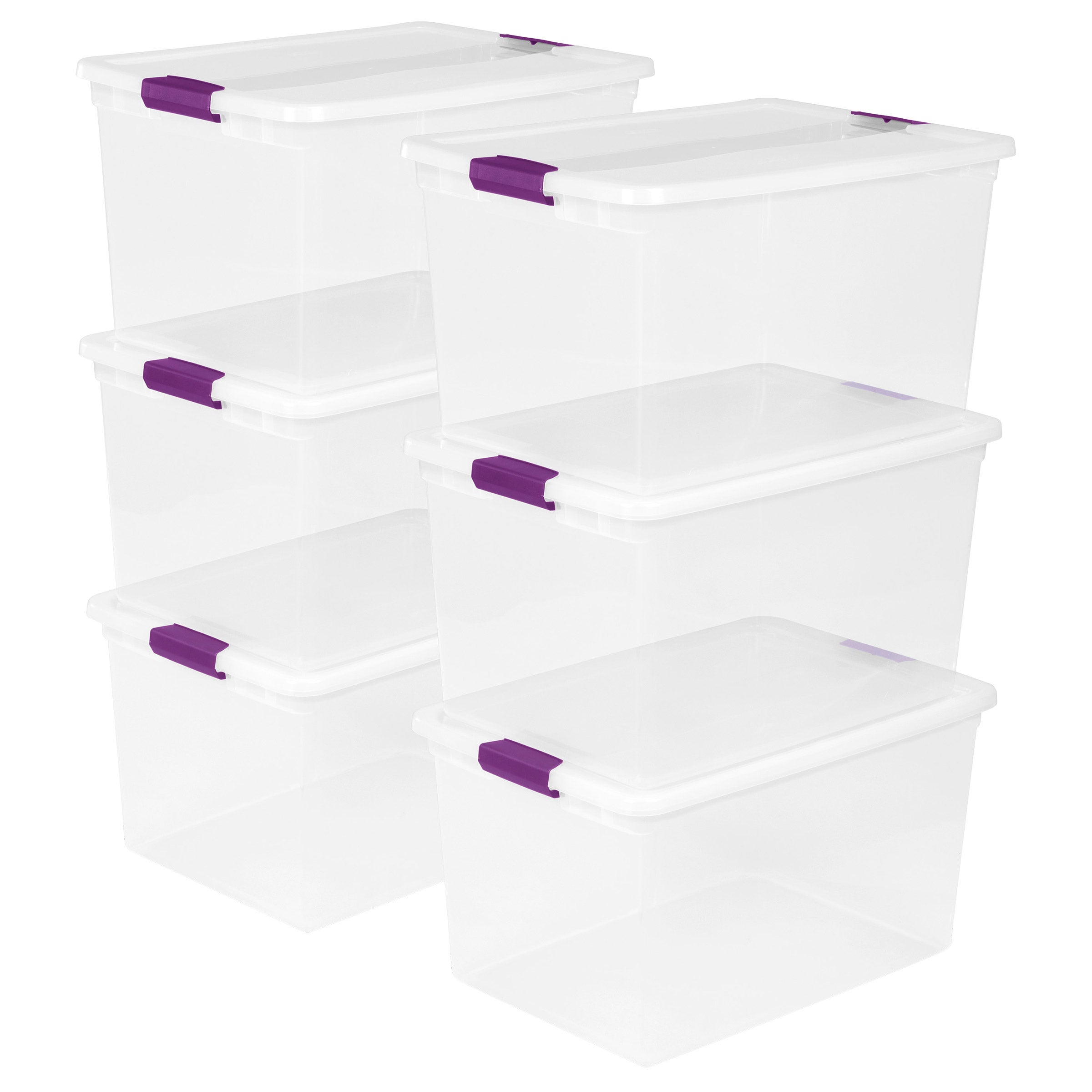Sterilite 66 Quart ClearView Latch Box, 6-pack | Costco