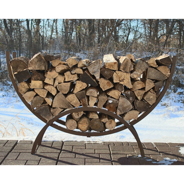 5 ft. Crescent Firewood Rack | Costco