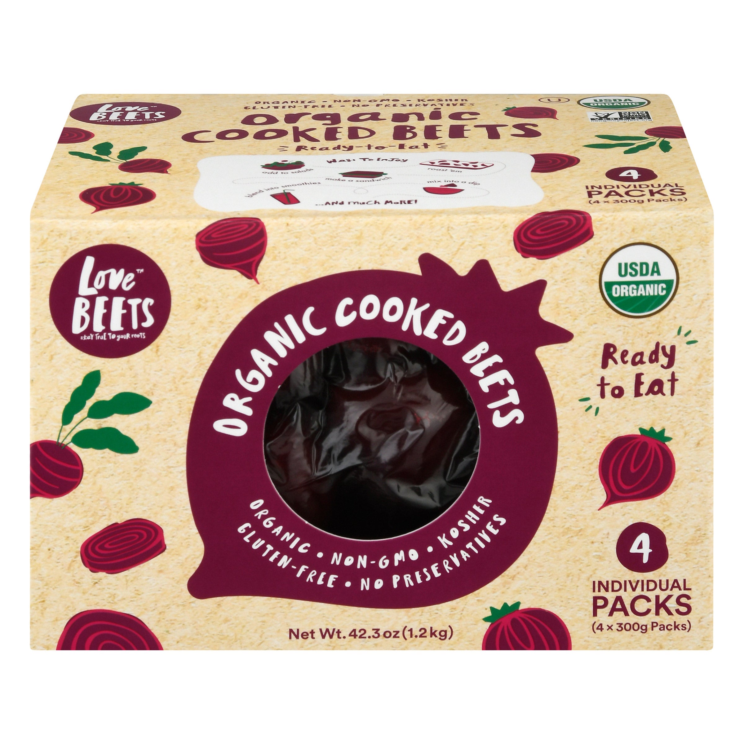 Love Beets Organic Cooked Beets, 42.3 oz