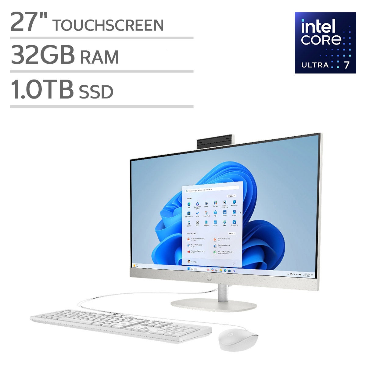 HP AIO 27インチ、タッチ付、2024オフィス、GTX1050付 HP 27
