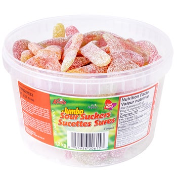 Red Band Jumbo Sour Suckers, 1.1 kg 