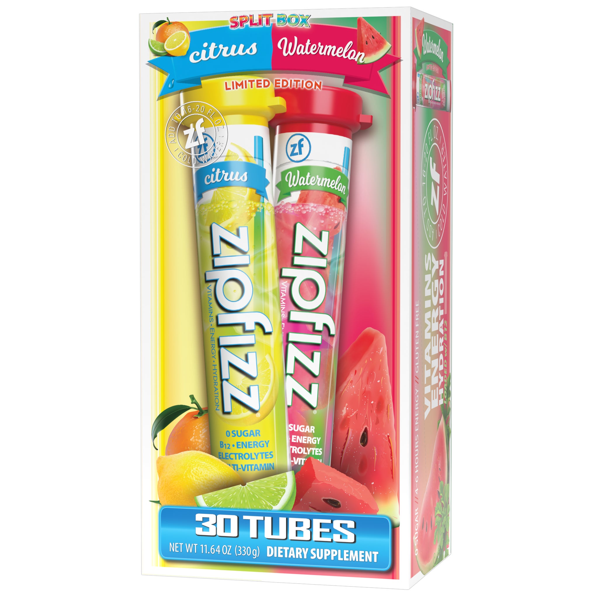 Zipfizz Vitamin Energy Hydration Drink Mix, Limited Edition