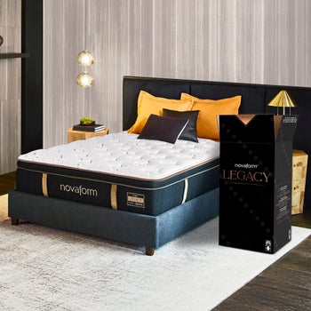 Novaform Legacy Premier Support 35.5 cm (14 in.) Hybrid Euro Top Mattress