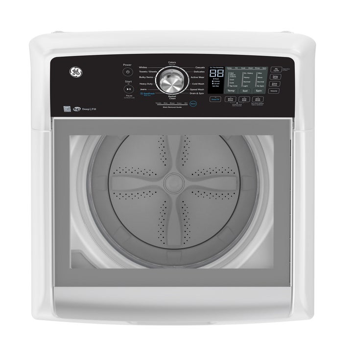 GE 5.3 Cu. Ft. White Top Load Washer with SaniFresh Cycle | Costco