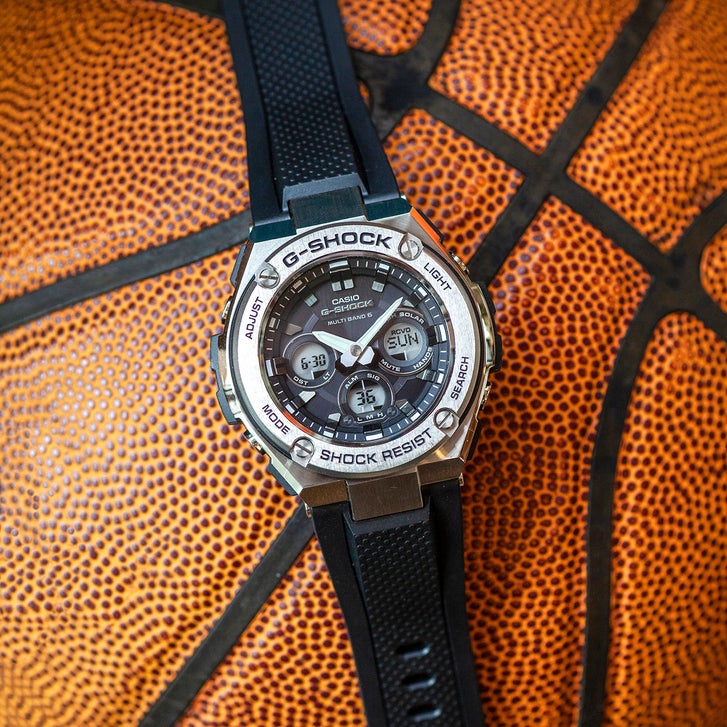 Casio Men's G-SHOCK G-Steel Black Dial Silver-tone Case Men's