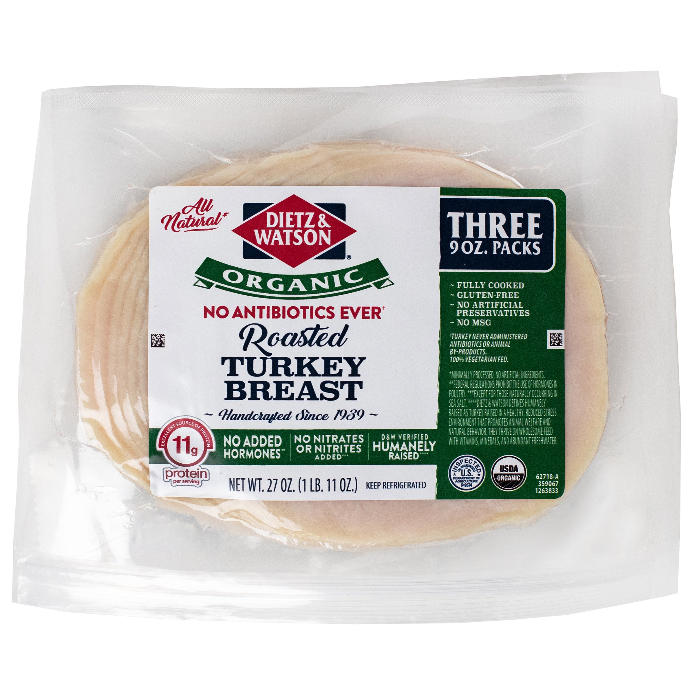 Dietz & Watson Organic Roasted Turkey Breast