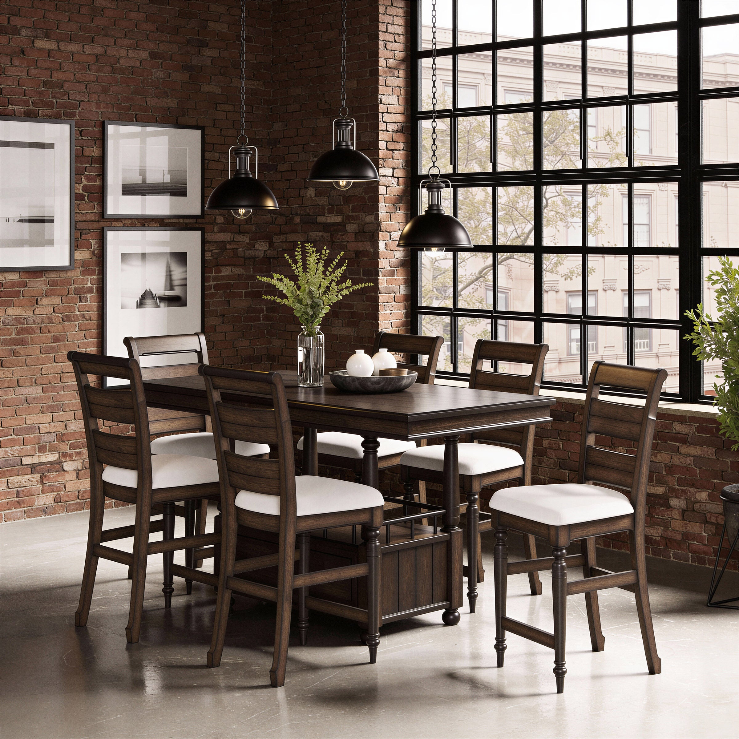 Bellamy Lane Counter Height Dining Table and 6 Chairs | Costco