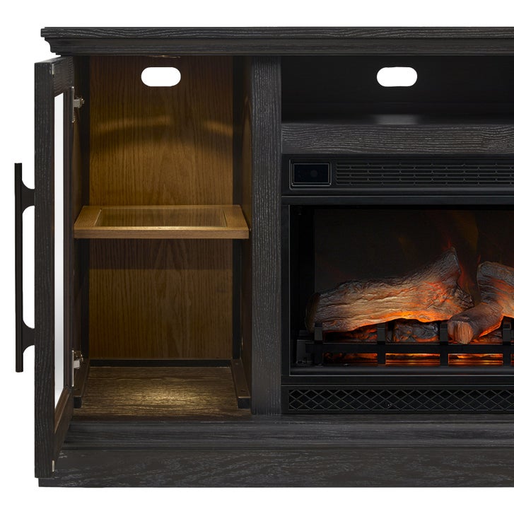 Tresanti Theodore 74” Console with ClassicFlame Electric Fireplace