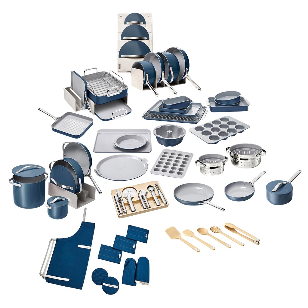 Caraway 72-piece Cookware, Bakeware, and Kitchen Prep Set | Costco